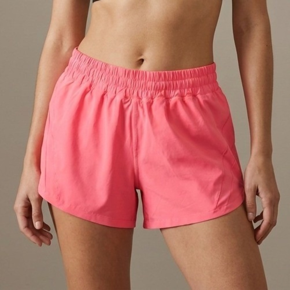 LULULEMON Women Athletic Shorts Pink Synthetic Athleisure Running Gym